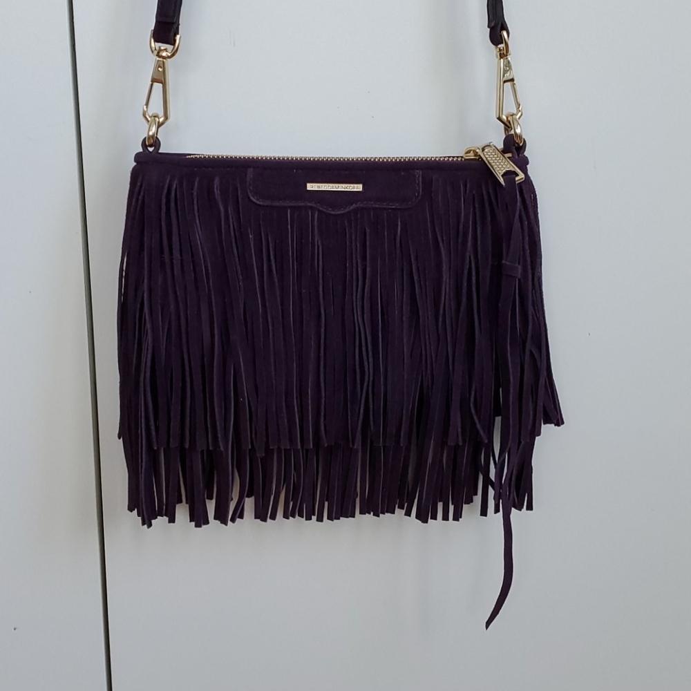 Rebecca Minkoff Finn Suede Fringe Convertible NEW - Picture 2 of 7